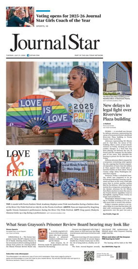 Cover of Journal Star (Peoria)