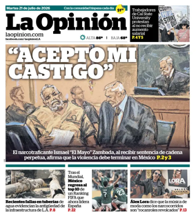 Cover of La Opinion