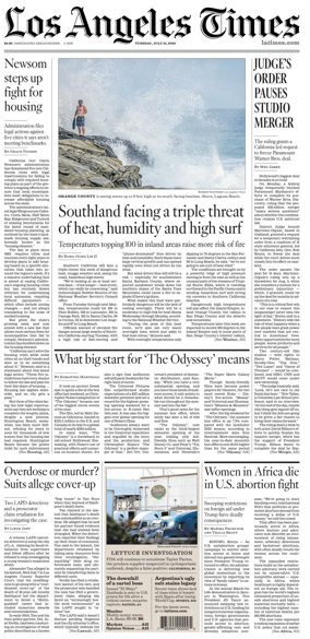 Cover of Los Angeles Times