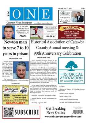 Cover of Observer News Enterprise
