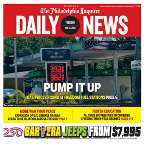 Cover of Philadelphia Daily News