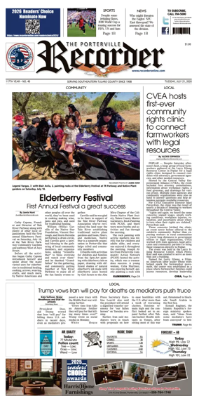 Cover of Porterville Recorder