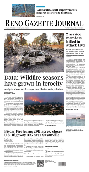 Cover of Reno Gazette Journal