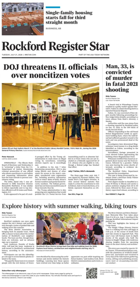 Cover of Rockford Register Star