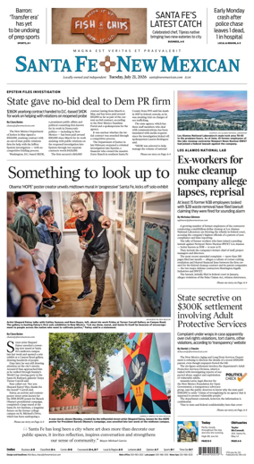Cover of Santa Fe New Mexican