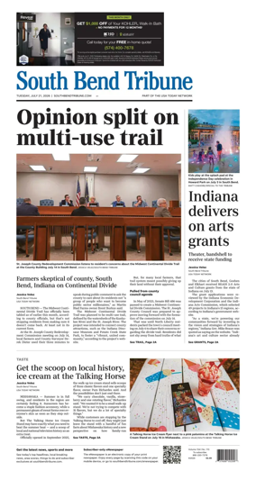 Cover of South Bend Tribune