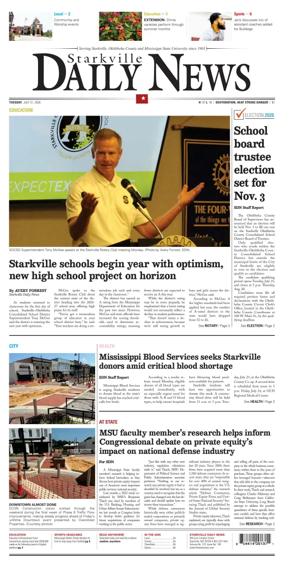Cover of Starkville Daily News