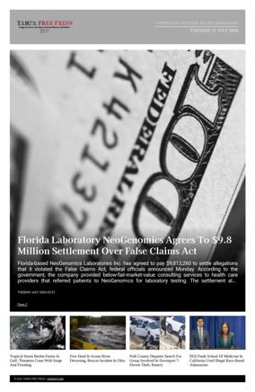Cover of Tampa Free Press