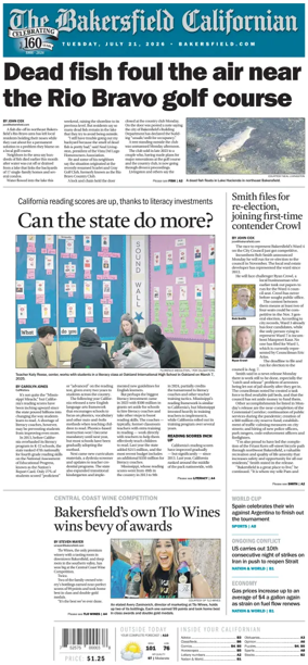 Cover of The Bakersfield Californian