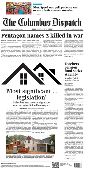 Cover of The Columbus Dispatch