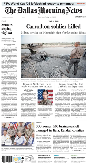Cover of The Dallas Morning News