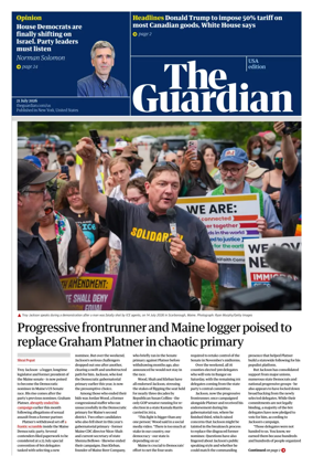 Cover of The Guardian (USA)