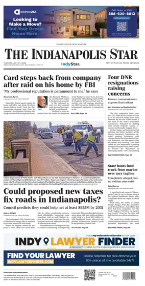 Cover of The Indianapolis Star