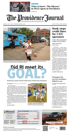 Cover of The Providence Journal