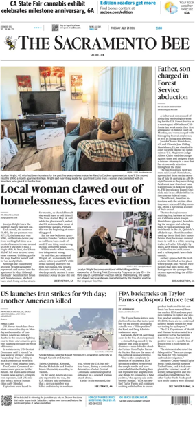 Cover of The Sacramento Bee