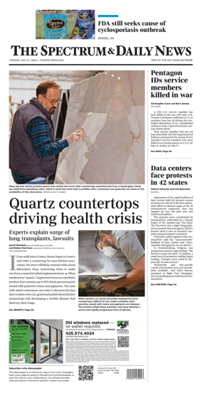 Cover of The Spectrum & Daily News