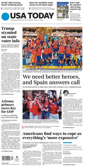 Cover of USA TODAY US Edition