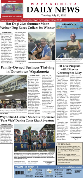 Cover of Wapakoneta Daily News