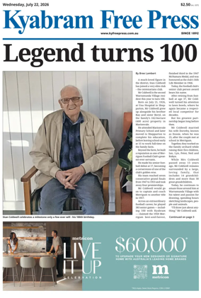 Cover of Kyabram Free Press