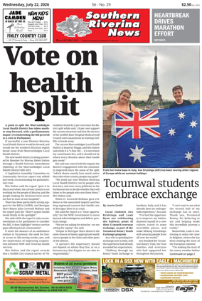 Cover of Southern Riverina news