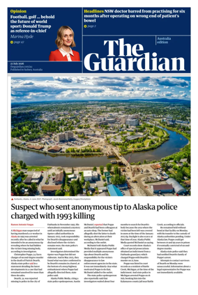 Cover of The Guardian Australia
