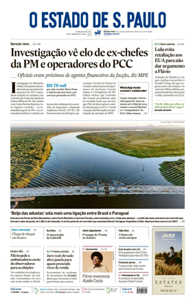 Cover of O Estado de S. Paulo