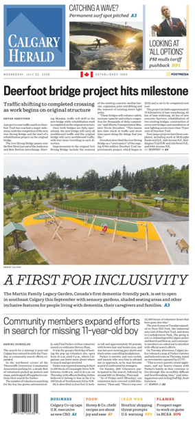 Cover of Calgary Herald