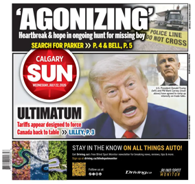 Cover of Calgary Sun