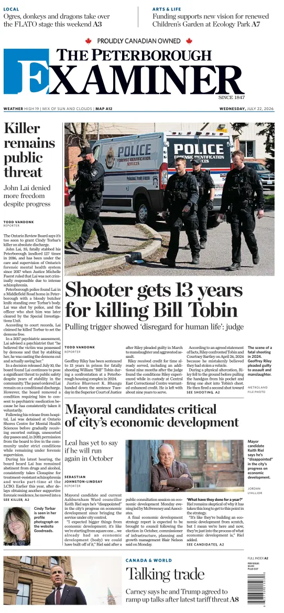 Cover of The Peterborough Examiner