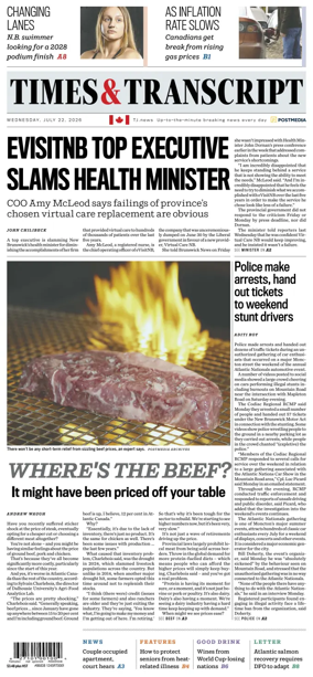 Cover of Times & Transcript