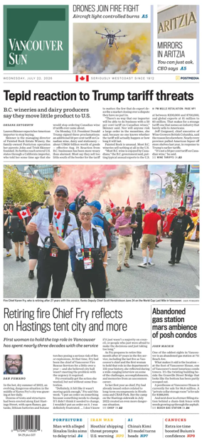 Cover of Vancouver Sun