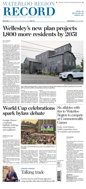 Cover of Waterloo Region Record