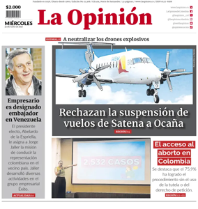 Cover of La Opinion