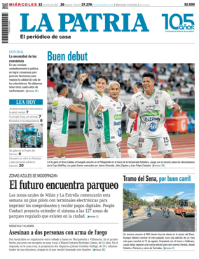 Cover of La Patria (Colombia)