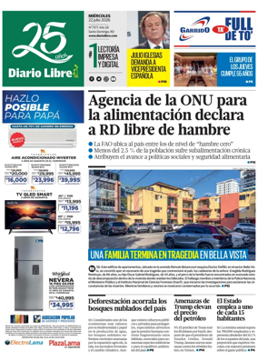 Cover of Diario Libre (Republica Dominicana)