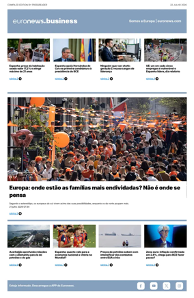 Cover of Euronews Business (Portuguese)