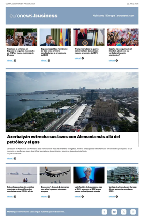 Cover of Euronews Business (Spanish) Compiled Edition