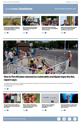 Cover of Euronews Business
