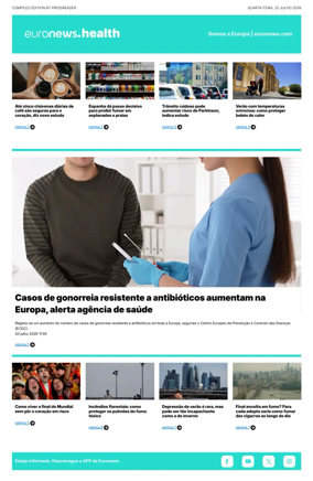 Cover of Euronews Health (Portuguese)