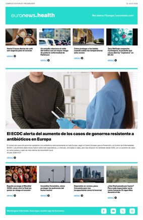 Cover of Euronews Health (Spanish) Compiled Edition