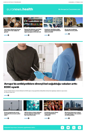 Cover of Euronews Health (Turkish) Compiled Edition
