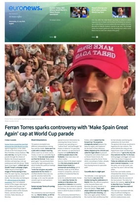 Cover of Euronews World Cup