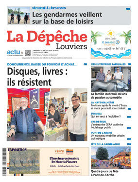 Cover of La Depeche Louviers