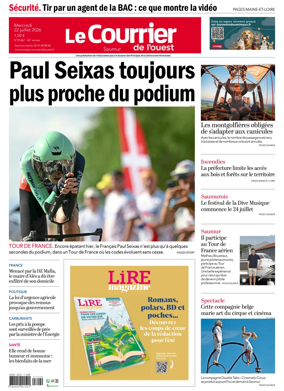 Cover of Le Courrier de l’Ouest (Saumur)