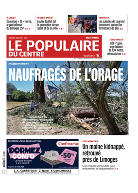 Cover of Le Populaire du Centre (Haute-Vienne)