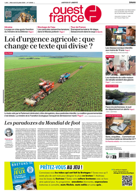 Cover of Ouest France (Dinan)