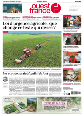 Cover of Ouest France (Mayenne)