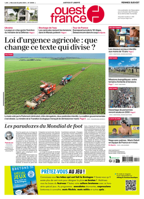 Cover of Ouest-France (Rennes Sud-Est)