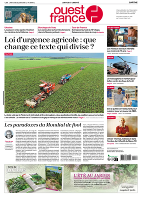 Cover of Ouest France (Sarthe)