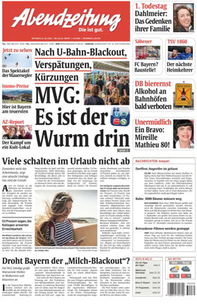 Cover of Abendzeitung Munchen